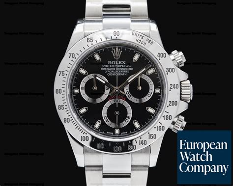 Vendesi Rolex Daytona 116520 Black Dial Full Set: Box and